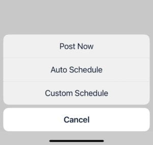 Facebook vs. Hootsuite Hootsuite mobile app schedule